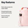 imageAmazon Basics Drawstring Lightweight Gym Bag Soccer Backpack Large Pink