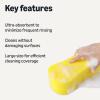 imageAmazon Basics Jumbo Sponges for Car Cleaning Bodywork ampamp Windows Large Pack of 3 Yellow
