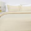imageAmazon Basics Lightweight Microfiber 3Piece Duvet Cover Set Beige Solid KingBeige