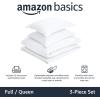 imageAmazon Basics Lightweight Microfiber 3Piece Duvet Cover Set Beige Solid KingBright White