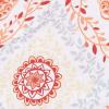 imageAmazon Basics Lightweight Microfiber Comforter Sets 7 Pieces Navy Geometrics FullQueenCoral Medallion
