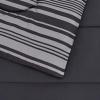 imageAmazon Basics Lightweight Microfiber Comforter Sets 7 Pieces Navy Geometrics FullQueenGray Calvin Stripe
