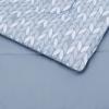 imageAmazon Basics Lightweight Microfiber Comforter Sets 7 Pieces Navy Geometrics FullQueenGray Leaf