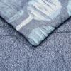 imageAmazon Basics Lightweight Microfiber Comforter Sets 7 Pieces Navy Geometrics FullQueenPixelated Orb Designstripesolid  NavyNavy Mid