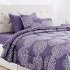 imageAmazon Basics Lightweight Microfiber Comforter Sets 7 Pieces Navy Geometrics FullQueenPurple Floral
