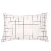 imageAmazon Basics Lightweight Microfiber Comforter Sets 7 Pieces Navy Geometrics FullQueenRed Simple Stripe