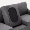 imageAmazon Basics Quilt Reversible Sofa Slipcover Three seat Sofa Large GrayLight GrayDark Grey