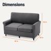 imageAmazon Basics Quilt Reversible Sofa Slipcover Three seat Sofa Large GrayLight GrayDark Grey