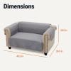 imageAmazon Basics Quilt Reversible Sofa Slipcover Three seat Sofa Large GrayLight GrayGrayLight Gray Reversible