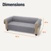 imageAmazon Basics Quilt Reversible Sofa Slipcover Three seat Sofa Large GrayLight GrayGrayLight Gray Reversible