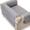 imageAmazon Basics Quilt Reversible Sofa Slipcover Three seat Sofa Large GrayLight GrayGrayLight Gray Reversible