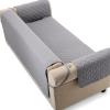 imageAmazon Basics Quilt Reversible Sofa Slipcover Three seat Sofa Large GrayLight GrayGrayLight Gray Reversible