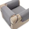 imageAmazon Basics Quilt Reversible Sofa Slipcover Three seat Sofa Large GrayLight GrayGrayLight Gray Reversible