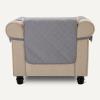 imageAmazon Basics Quilt Reversible Sofa Slipcover Three seat Sofa Large GrayLight GrayGrayLight Gray Reversible
