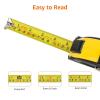 imageAmazon Basics SelfLocking Tape Measure MID Accuracy 16Feet 5Meters Black YellowBlack  Yellow