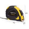 imageAmazon Basics SelfLocking Tape Measure MID Accuracy 16Feet 5Meters Black YellowBlack  Yellow