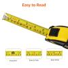 imageAmazon Basics SelfLocking Tape Measure MID Accuracy 16Feet 5Meters Black YellowBlack  Yellow