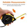 imageAmazon Basics SelfLocking Tape Measure MID Accuracy 16Feet 5Meters Black YellowBlack  Yellow