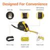 imageAmazon Basics SelfLocking Tape Measure MID Accuracy 16Feet 5Meters Black YellowBlack  Yellow