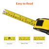 imageAmazon Basics SelfLocking Tape Measure MID Accuracy 16Feet 5Meters Black YellowYellow