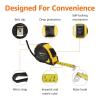 imageAmazon Basics SelfLocking Tape Measure MID Accuracy 16Feet 5Meters Black YellowYellow