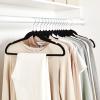 imageAmazon Basics Slim Velvet NonSlip Sturdy Suit Clothes Hangers Pack of 30 BlackRose GoldBlack