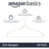 imageAmazon Basics Slim Velvet NonSlip Sturdy Suit Clothes Hangers Pack of 30 BlackRose GoldIvorySilver