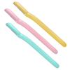 imageAmazon Basics Womens Multipurpose Exfoliating Dermaplaning Tool Eyebrow Razor and Facial Razor Includes Blade Cover Multicolor 3 CountMulticolor