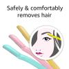 imageAmazon Basics Womens Multipurpose Exfoliating Dermaplaning Tool Eyebrow Razor and Facial Razor Includes Blade Cover Multicolor 3 CountMulticolor