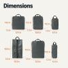 imageAmazon Essentials Ultralight Compression Packing Cubes Packing Organizer Grey check 6 pack GreyGrey check