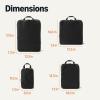 imageAmazon Essentials Ultralight Compression Packing Cubes Packing Organizer Grey check 6 pack Greyblack