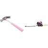 imageAmazon Basics 8Ounce Hammer Pink ampamp Tape Measure  16 Feet Pink