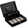 imageAmazon Basics Cash Box with Lock Key and Money Organizer Tray 354 H x 1181 W x 945 D Black