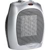 imageAmazon Basics Ceramic Space Heater Portable Indoor Heating Solution With Overheat and TipOver Protection Thermostat NonOscillating 1500W 752quotD x 634quotW x 945quotH Silversilver