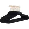 imageAmazon Basics Slim Velvet NonSlip Sturdy Suit Clothes Hangers Pack of 30 BlackRose GoldBlackGold