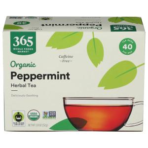image365 by Whole Foods Market Organic Peppermint Tea 40 Bags 19 Ounce pack of 12Peppermint