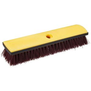imageAmazon Basics 12quot Deck Rectangular Brush With Soft Bumper Black ampamp Yellow