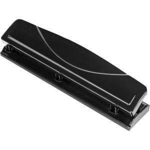 imageAmazon Basics 23 Hole Punch SemiAdjustable 30 Sheet Capacity Black3 HolesPack of 6
