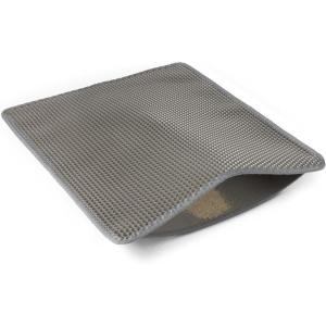 imageAmazon Basics DoubleLayer Cat Litter Mat  15quot x 24quot Honeycomb Design Waterproof ampamp UrineProof NonSlip Scatter Control Trapper Mat Easy Clean Soft on Paws Grey30