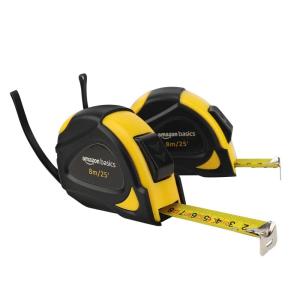 imageAmazon Basics SelfLocking Tape Measure MID Accuracy 16Feet 5Meters Black YellowYellow