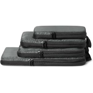 imageAmazon Essentials Ultralight Compression Packing Cubes Packing Organizer Grey check 6 pack GreyGrey check