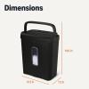 imageAmazon Basics 6Sheet CrossCut Paper Shredder and Credit Card Shredder 37 Gallon Black