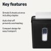 imageAmazon Basics 6Sheet High Security Micro Cut Paper Shredder and Credit Card Shredder 37 Gallon Black