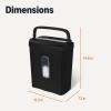 imageAmazon Basics 6Sheet High Security Micro Cut Paper Shredder and Credit Card Shredder 37 Gallon Black