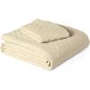 imageAmazon Basics Brushed Microfiber Comforter Set Extra Soft with Natural Texture 3Piece King BeigeBeige