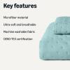 imageAmazon Basics Brushed Microfiber Comforter Set Extra Soft with Natural Texture 3Piece King BeigeBlue