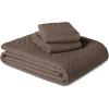 imageAmazon Basics Brushed Microfiber Comforter Set Extra Soft with Natural Texture 3Piece King BeigeBrown