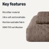 imageAmazon Basics Brushed Microfiber Comforter Set Extra Soft with Natural Texture 3Piece King BeigeBrown