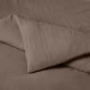 imageAmazon Basics Brushed Microfiber Comforter Set Extra Soft with Natural Texture 3Piece King BeigeBrown