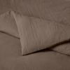 imageAmazon Basics Brushed Microfiber Comforter Set Extra Soft with Natural Texture 3Piece King BeigeBrown